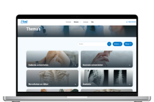 Themas fysiotherapie laptop